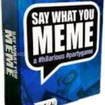 Say What You Meme Party Game, Hilarious Card Game for Ages 8+, 3+ Players, Includes Cards and Easel