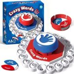 Crazy Words Fast-Paced Letter Pressing Family Game, Ages 8+, 2-5 Players