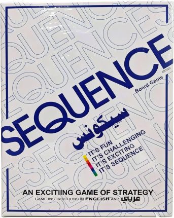 Sequence Board Game – Classic Strategy Card & Chip Game for Family and Friends, 2–12 Players