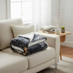 Fleece Throw Blanket - Black