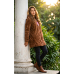 Brown Faux Fur Winter Plush Teddy Jacket