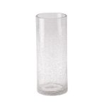 Bulk Pack 5x Vase Glass Embossed 25cm Crack-Design