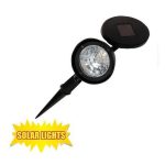 Bulk Pack 5x Solar Garden Spot-Light 30cm 3led
