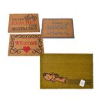 Bulk Pack 5x Doormat Coir Assorted Designs 40x60cm