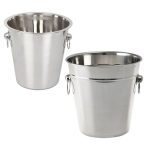 Bulk Pack x 2 Ice-Bucket Cooler S/Steel 4.5l 21x20cm