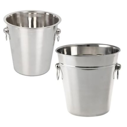 Bulk Pack x 2 Ice-Bucket Cooler S/Steel 4.5l 21x20cm