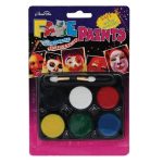 Bulk Pack 5 x Face Painting Set 6 Colours, With Applicator