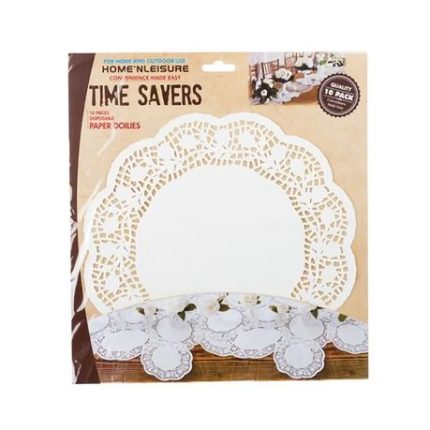 Bulk Pack 5 x Hillhouse Paper Doilies 27cm Dia, Pack 10