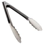 Bulk Pack 3 x Hillhouse Rubber Grip Serving Tongs 23cm Stainless Steel