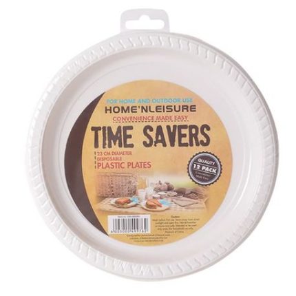 Bulk Pack 5x Disposable Picnic Plates Pack 12 230mm