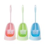 Bulk Pack 4x Toilet Brush With Stand Assorted Colours