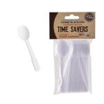 Bulk Pack 20 X Cutlery Plastic Teaspoons 24 Piece Pack H&L