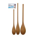 Bulk Pack 5 X Wooden Mixing Spoon 3 Piece Set