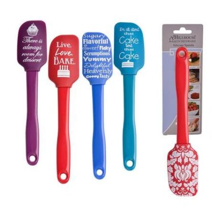 Hillhouse Silicone Spatula With Wording - 25cm - 10 Pack