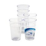 Bulk Pack 4 x Stataware Clear Plastic Tumbler Pack Of 6 - 280ml