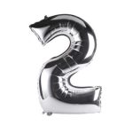 Silver Foil Number Balloon 40" - 2