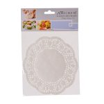 Bulk Pack x12 Round Doilie Paper x18 - White (17cm)