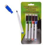 Bulk Pack x12 Whiteboard Marker with Eraser - 4 Piece