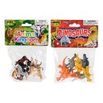 Bulk Pack x 6 Animals Dinosaurs/Wild 8 Piece 5cm
