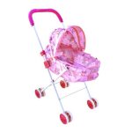 Baby Doll Folding Stroller Pushchair Kids Pram - Pink