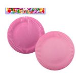 Bulk Pack x 6 Party Plates Pink - 23cm - 10 Piece Per Pack