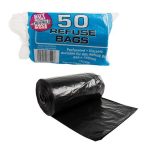 Bulk Pack x 5 Black Refuse Bag 50 Piece Per Pack 750x950mm