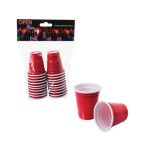 Bulk Pack x 6 Pong Shot-Glass Plastic Disposable 20 Piece Per Pack 20z