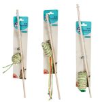Bulk Pack x 3 Pet Cat Toy Teasing Wand