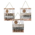 Bulk Pack X 3 Wooden Plaque With Cut Out - 20x22cm
