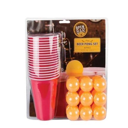 Ultimate Drinking Beer Pong Game 18 CUP S + BALLS