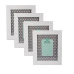 SkyDeals White Wooden Picture Frame (20 x 25cm) - Pack of 4