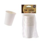 Bulk Pack 10 xPicnic  Paper Cups - Pack 10 250ml White