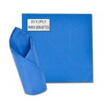 Bulk Pack 8 x 2Ply Solid Serviettes 33cm 20 Piece - Blue