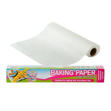 MPTAL00358885-1-pdpxl Bulk Pack 6 x Baking Paper - 30cm Wide x 5m Long - Image 1