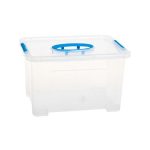 Bulk Pack 4 x Clear Plastic Storage Box 5.5 Litre