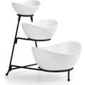 3 Tier Serving Tray Chip and Dip Serving Bowl