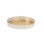 Home Decor Ornate Punch Metal Tray - 35cm
