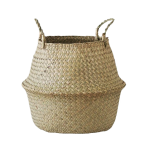 Handmade Rattan Seagrass Tot Belly Basket Planter - XL