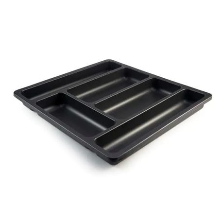s-pdpxl Moulded Cutlery Tray - Charcoal - W496MM X 450MM - Image 1