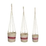 3 Piece Hanging Rachel Planter Basket Set
