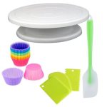 Cake Icing Stand with Accessories 17 Set - Green