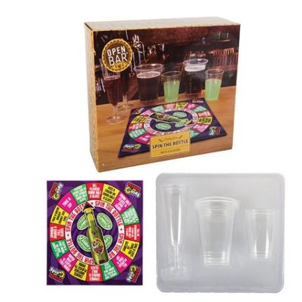 Drinking Games - Spin The Bottle - 6 Plastic Glasses - 2 Pack