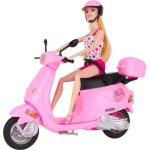 Lovely Steering Scooter Riding Travel Doll Toy