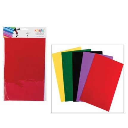 Bulk Pack x 3 Art+Craft Accessories Felt Sheets 5pcs Per Pack