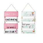 Plaque - 2 Pack Sign With Rope