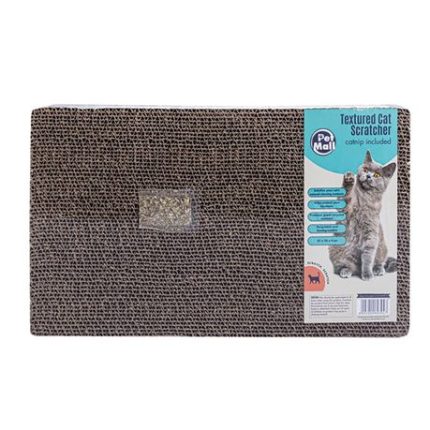Pet Mall - Cat Scratch Pad - Cardboard - 47cm x 24cm x 4cm - 2 Pack