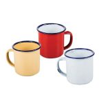 Bulk Pack x 12 Enamel Mug 6cm - Plain Colours