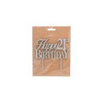 Happy 21st Birthday Cake Topper