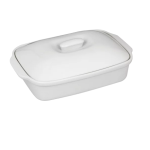 White Ceramic Rectangular Casserole Dish - 31 cm