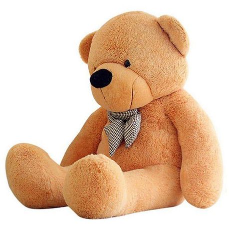 s-pdpxl Huggable & Soft Giant Teddy Bear - Light Brown- 130cm - Image 1